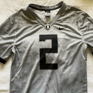 U of Oregon Ducks Topographical Football Jersey
